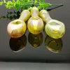 New colorful yellow long glass pipe Class Oil Burner Pipe Thick color Glass oil rigs glass water pipe