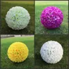 Bruiloft decoraties 40 cm 16 inch kunstmatige roos zijde bloem kussen ballen Pomander rose bruiloft bloemen boeket opknoping ballen party decor