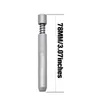 Portable Metal One Hitter Bat Spring Pipe 78MM Aluminum Snuff Snorter Tube Herb Cigarette Dugout Pipes Smoking Accessories