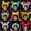 LED Dessin animé Ballons Animaux Coloré Lumières Tête Hoop Ballon Luminescence Ballons Cheveux Ballons Fashion Bandeau Populaire Bandeau Poignée Props FFA3545-2