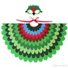 Simulación Cuspirostrisornis Capa traje del pavo real del Cabo Con la máscara de ojo gasa Kid Party Bird Cosplay Ropa Capas Complementos Disfraz 28 9spb1
