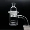 Chiodo Banger al quarzo da 2 pezzi con tappo in carb di vetro rotante e 2 inserti in perla Terp Chiodo per tubi dell'acqua in vetro Dab Rigs drop shipping più economico