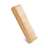 MOQ 100 pcs Customize LOGO Premium Bamboo Combs Fine & Coarse Teethed Beard Hair Comb Anti Statics Double Sided for Men Women