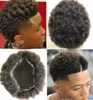 Мужские шиньоны с афро-завитками, полный кружевной парик, цвет омбре, 1b27, бразильские человеческие волосы Remy, мужские парики, замена волос для bl7131070