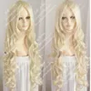 nouvelle perruque platine blonde cheveux longs ondulés bouclés Europe et la fille rurale wigs1551260