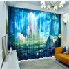 Cartoon children's room curtain boy girl bedroom child room thickening shading cold protection soundproof windproof 3d curtains