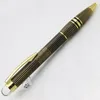 Famoso Caneta Estrela Metal Stripe Gold Lattice Ballpoint Pens School and Office Supplie para escrever