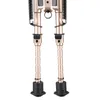 New Gold 6"-9" Harris Style Tactical Bipod 5 Levels Adjustable Spring Loaded Legs for hunting