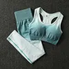 Kvinnors Yoga Set Sport Bra Och Gym Kläder Träning Sport Suit Energi Fitness Sportkläder Aktivt Slitage