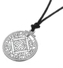 W17 Punk Solomon Ultimate Love Talisman Chave de Solomon Seal Pingente Colar Viking Runas Wicca Jewelry271v