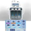 6 i 1 Aqua Hydra Vatten Dermabrasion Oxygen Spray med RF Bio Lyft Spa Ansiktshud Djuprengöringsmaskin
