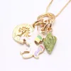 Fashion Rainbow Heart Conch Unicorn Pendentid Collier Kids Girls Charming Pendant Long Chain Collier Bijoux mignons pour enfants JE4694751