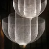 Modern LED Pendant Lights Grid Metal Fixtures Nordic Luxury Hang Lampa för vardagsrum Hotell Restaurang Sovrum Armaturer