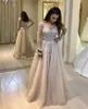 Long Sleeves 2020 Prom Dresses Lace Applique Scoop Neck Illusion Floor Length Tulle Custom Made Princess A Line Formal Evening Party Gowns