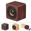 New designer Q1 Portable Bluetooth Speaker Fashion Mini Speakers for Phone Wireless Audio Home Stereo Music Player Wooden Small Speaker Gift