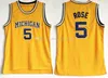 NCAA MICHIGAN WOLVERINES كرة السلة تشارلز ماثيوز 1 جوردا 2 بوول جيرسي الرجال جالين 5 روز كريس 4 ويبر جوان 25 هوارد غلين 41 رايس