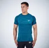 Fashion Quick Dry Rashgard Gym T Shirt Sport Shirt Men Short Sleeve Running Shirts Compression Fitness Bodybuilding Tops Tees