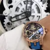 Nouvelle de haute qualité mens montres de luxe série Roi EXCALIBUR RDDB0750 Maître en acier inoxydable montres bracelet mécanique auto automatique Sport