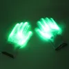 Красочные светодиодные светящиеся перчатки восторженное световое освещение пальцев мигающие перчатки унисекс скелетные перчатки светящиеся вечеринки