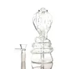 Snake Glass Bong Animal Water Pipes 2.4inches colorful bongs with bowl oil rig smoke accessory