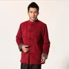 新しい黒の伝統的な中国人男性コーデュロイジャケット冬の太いコート手作りボタンオーバーコートサイズm l xl xxl xxxl6327478