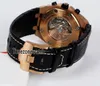 45MM Royal 26470OR RoseGold Automatic Mens Watch Gold Textur Dial Black Inner Leather With White Line No Chronograph Timezonewatch2481787