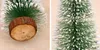 Micro LED مصغرة Mini Fir Christmas Tree Troghed Frosted Xmas Tree سطح مكتب أبيض زخارف الزخارف الزخرفية على طاولة الشجرة ديكورات DIY