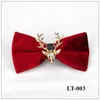 Fashion- Cabeça de Elk Gravata Curva do Casamento 2019 Moda Nova Casual Men's Gold Velvet Negócios Business Banquete Homens Decorativos