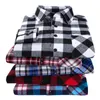 2020 neue männer Plaid Flanell Hemd Plus Größe 5XL 6XL Weichen Bequemen Frühjahr Männlich Slim Fit Business Casual Lange ärmeln Shirts