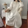 Damska Dress Lolita Dress Princess Sleepshirts Vintage Pałac Styl Koronki Haftowane Nightgowns.Victorian Nightdress Lounge Sleepwear Q190420