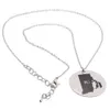 Stylish creative stainless steel necklace pendant state map pendant