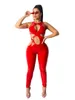 Cm.yaya nieuwe winter vrouwen jumpsuit mouwloze uitgehold rompertjes sexy outfits pu lederen jumpsuit val eendelige nachtclub 45461