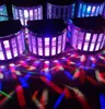 Effet de scène à LED Lumière papillon 6 canaux RGBW Dmx512 Éclairage de scène Commande automatique à commande vocale Projecteur laser à LED DJ KTV Disco
