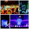 LED Coaster LED Bottle Light Stickers Glow Christmas Xmas Bar Bar Club Party Decoration LED Glorifier Mini Light Drink Mat