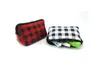 New Neoprene euramerican cosmetic bag flower storage bag rose baseball bag fashion zero purse plaid cloth bags dc678