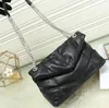 Nyhetsuppsättning Lady Flap Chain Bag Big Diamond Gitter Portmonnväska Dam Rutig Chain Bag Handväska Crossbody Shoulder Messenger Bag 25cm