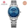 Julius Brand Stainless Steel Watch Ultra Thin 8mm Men 30M Waterproof Wristwatch Auto Date Limited Edition Whatch Montre JAL-040