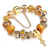 Bracelet de bijoux Perles plaquées or Crystal autrichien Chemises en Onyx à la mode