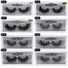 1200 paires 20Style 3d Mink Hair Fake Eyellash 100 épais de vis de vison réel faux cils Extension naturelle faux cils faux lashe3646021