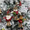 Christmas Tree Plush Hanging Ornaments Xmas Decorations Festive Season Pendant Santa/Snowman/Reindeer Toy Doll Holiday Party Decor XBJK1910