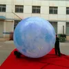 Giant Ground Inflatable Balloon Erath Planet with LED Light for Nightclub or 2020 Party Music Park Decoration