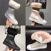 Hot Sale-Boots Shoes Ankle Booties Linging Warm Winter Ladies Slip On Runway Fashion Casual Booties Female Flats Heels Shoes mujers