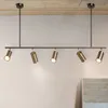 Gold Lampshade Pendant Lights LED Hanging Spotlight Lamp GU10 Nordic Modern Design for dinning room metal suspension luminaire