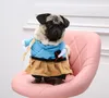 Husdjur hund transformera kläder roliga kläder teddy bichon stående kläder kort rolig underhållning kläder generell avslappnad transfiguration s