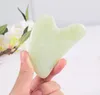 Gua Sha Ferramenta Natural Jade face Gua Sha Conselho Stone Massage Raspagem Ferramenta Handmade Facial pele Massager Cuidados