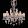 Led Chandeliers Living Room Crystal Lamp Modern Restaurant Bedroom Study Candle Light Glass Fixture Lamps Long Chandelier ZG8349#