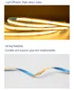 DC12V 24V FOB LED Strip White Red Green Blue Flexible tape light 10mm 384leds/m 480leds/m 512leds/m High Density brigheness COB Strips