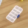 10 Grids Jewelry Storage Box Plastic Clear Display Case Organizer Holder for Beads Ring Earrings Jewelry