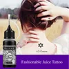 Microblading Accessories Tattoo Ink Henna Paste Cone with Stencil DIY Fashionable Juice for Body Tattoo Painting Supplies