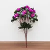 Bouquet de fleurs de rhododendron artificiel en gros 21 têtes 32 cm de hauteur azalée de soie pour bouquets de mariage décorations de jardin à la maison